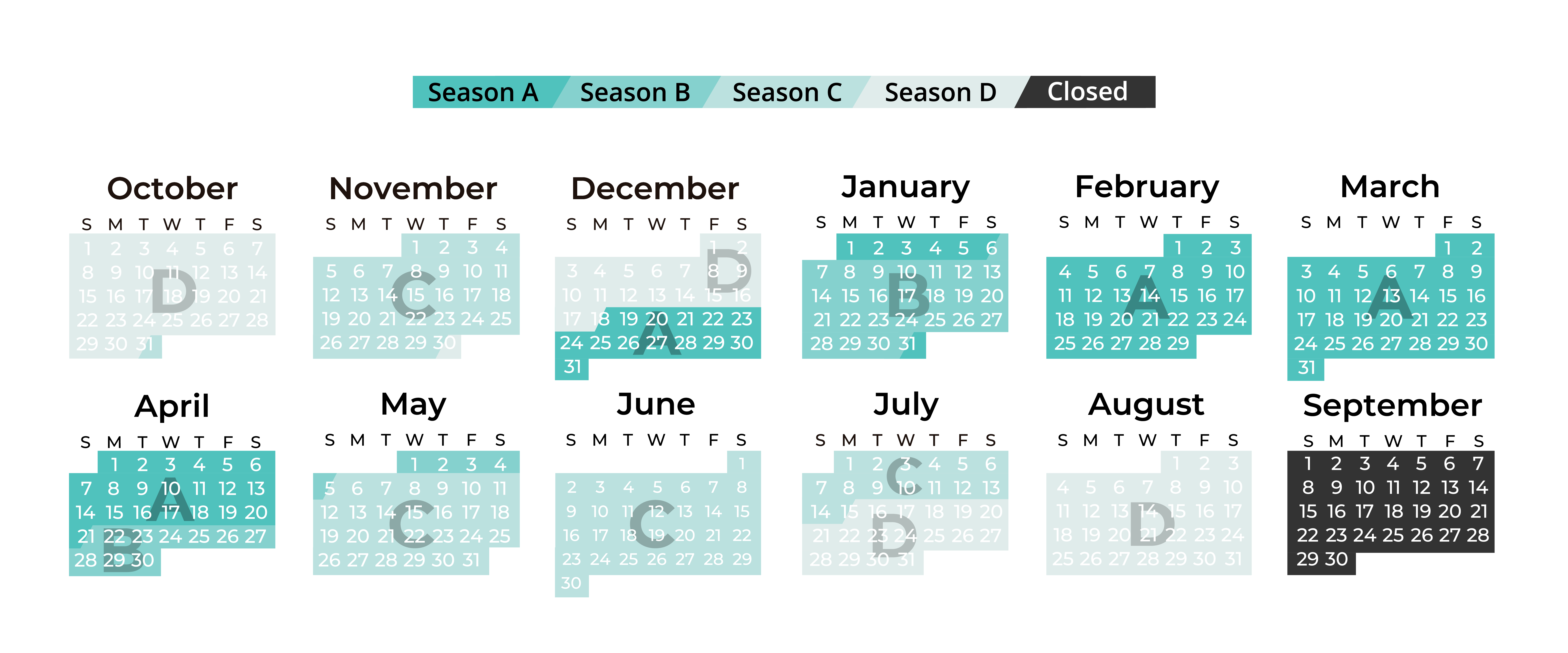 Season calendar